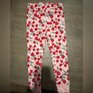 Strawberry Print Kids Leggings